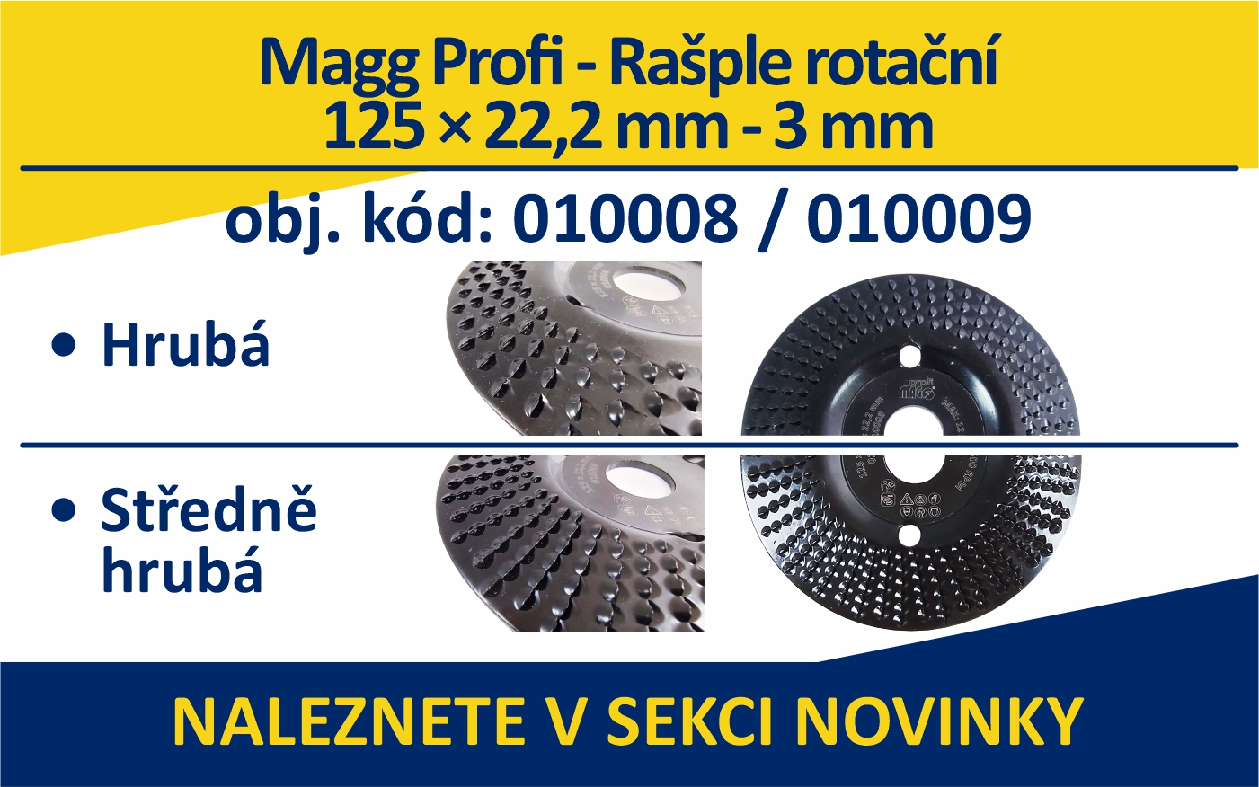 010008/010009 - MAGG Profi rašple rotační