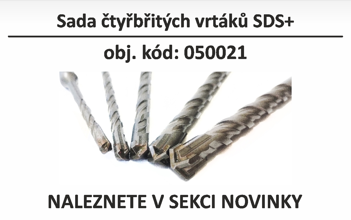 MAGG - Sada čtyřbřitých vrtáků SDS+