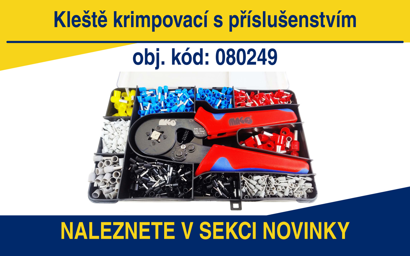 080249 - Kleště krimpovací s příslušenstvím