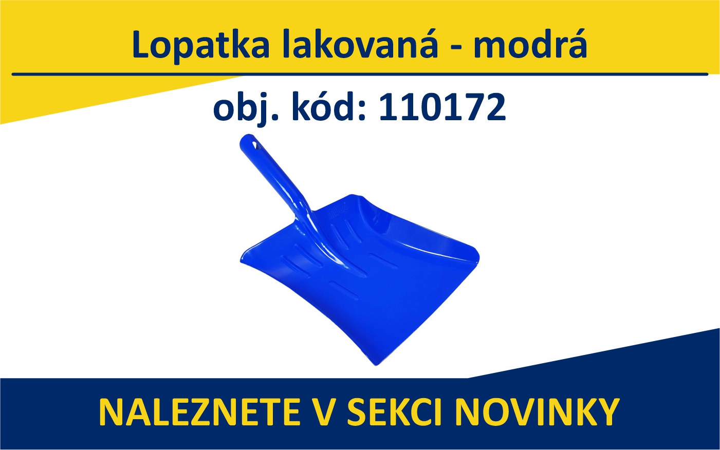 Lopatka lakovaná - modrá