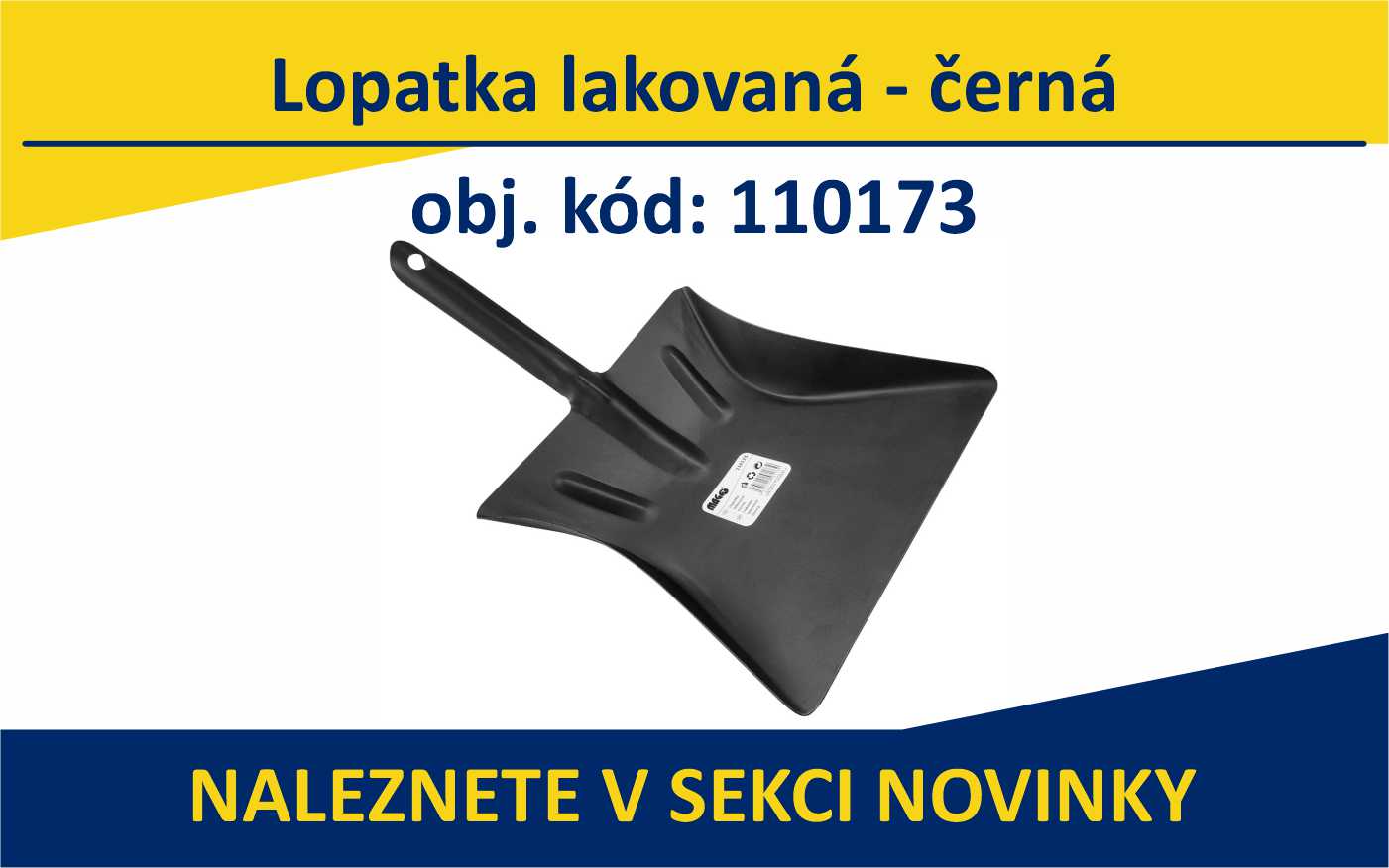  Lopatka lakovaná - černá