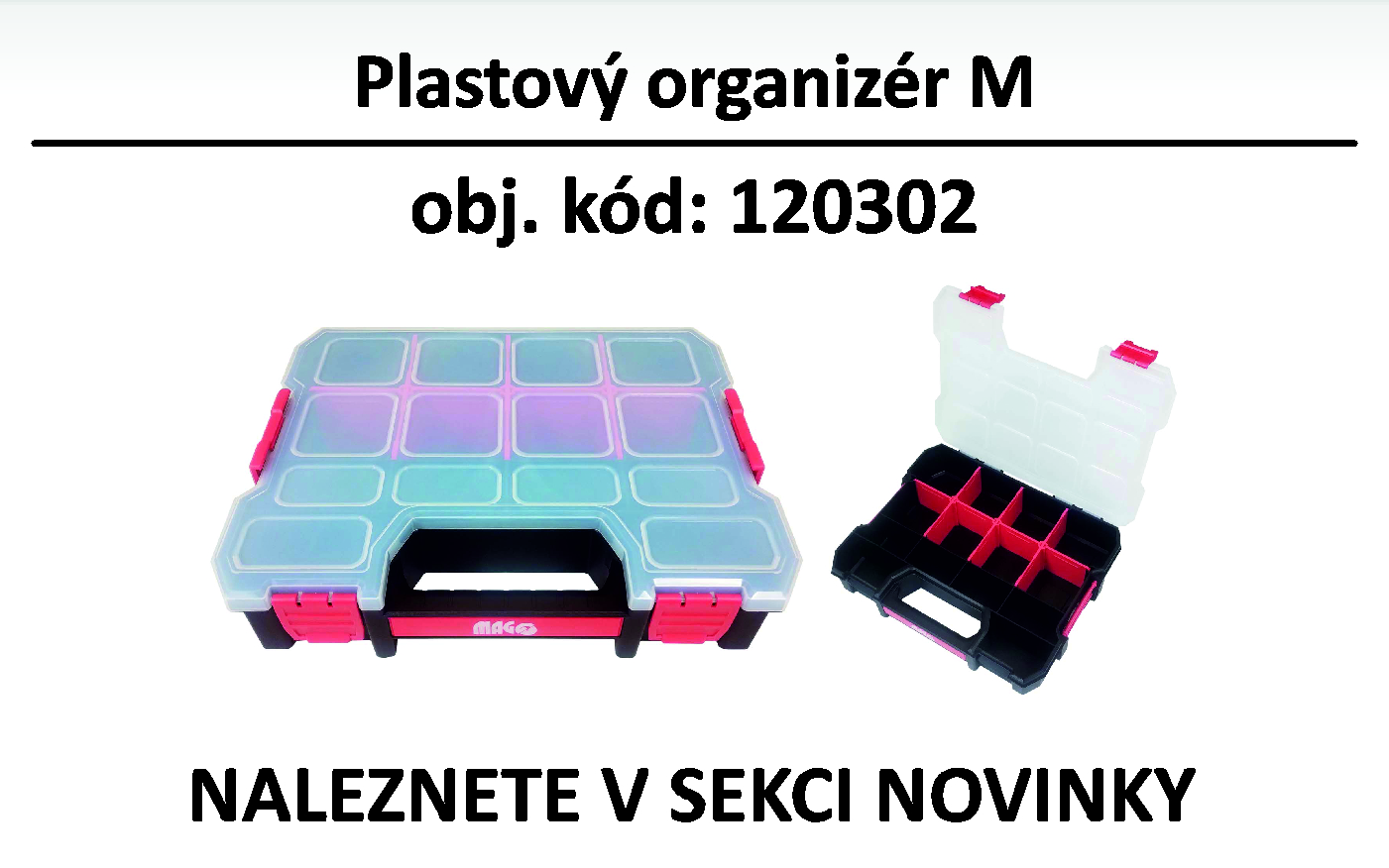 Plastový organizér M