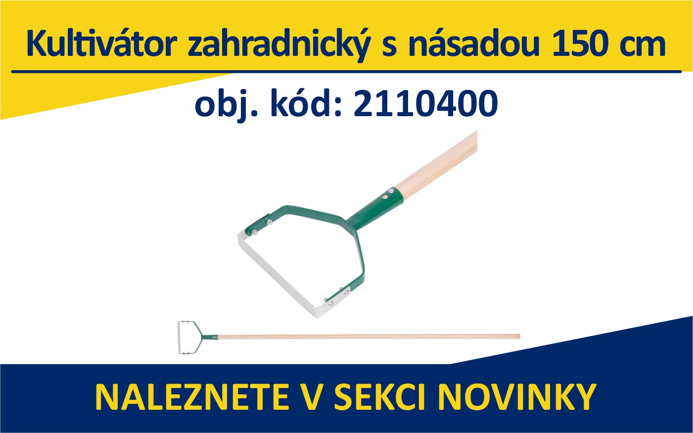  Kultivátor zahradnický s násadou 150 cm