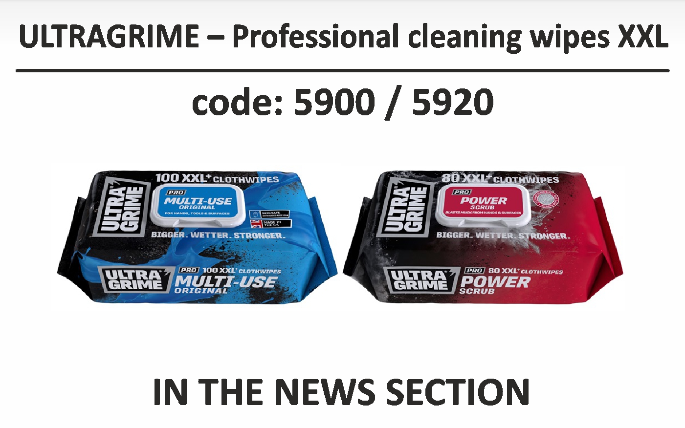 Ultragrime - Professional cleaning wipes