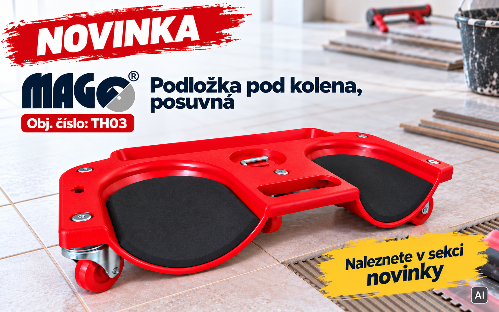 TH03 Podložka pod kolena posuvná