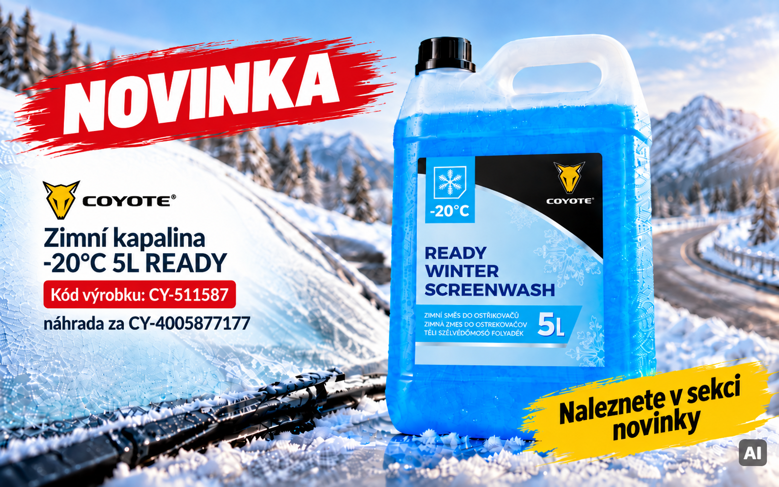 CY-511587 - COYOTE - Zimní kapalina -20°C 5L READY