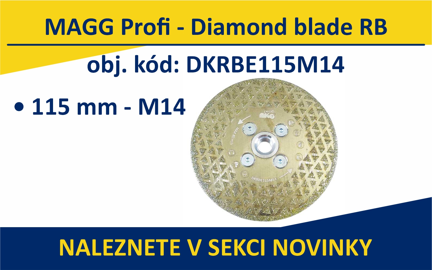 MAGG Profi - Diamantový kotouč RB 115mm - M14