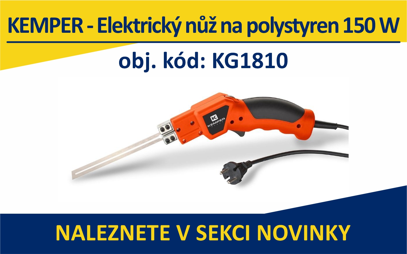 KEMPER - Elektrický nůž na polystyren 150 W