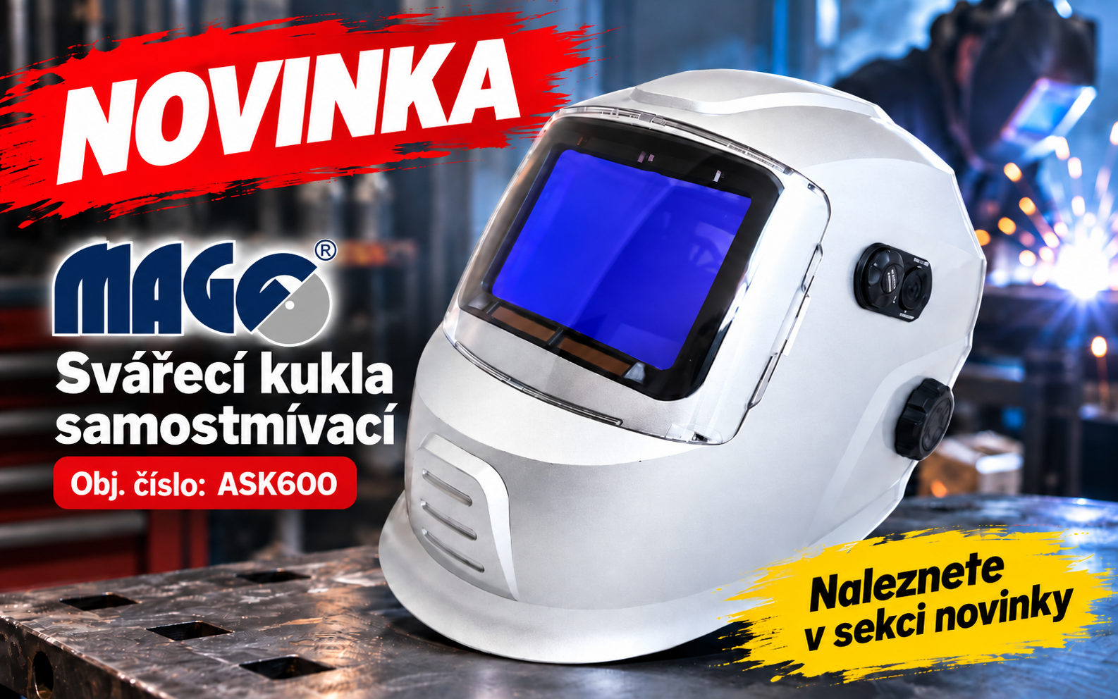 ASK600 Svářecí kukla samostmívací