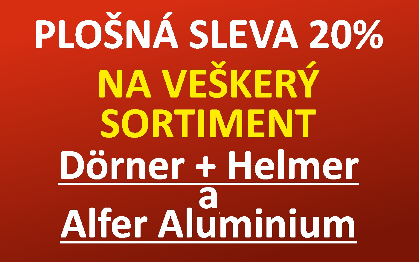 Plošná sleva 20%