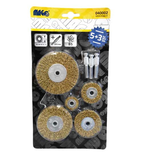 Set of brushes - circular - 5 pcs