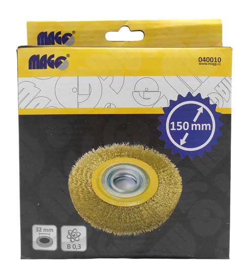 Circular brush 150, wavy wire B 0,30, hole 32mm