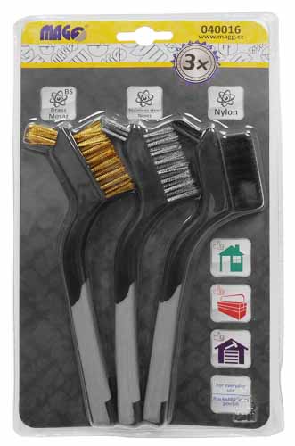Set of hand brushes - 3 pcs