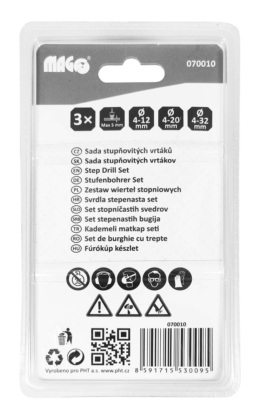 Step Drill Set - 3pcs