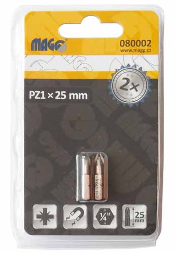 Bit PZ1 25mm - 2pcs