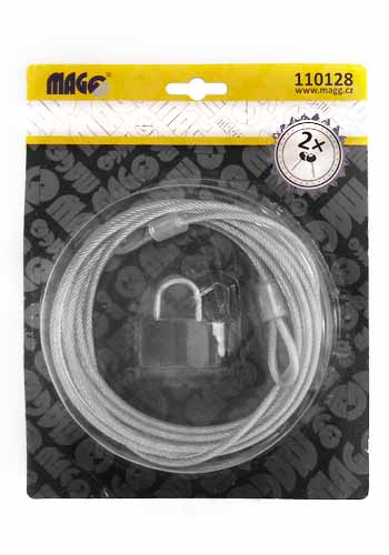 Security cable 3m and lock