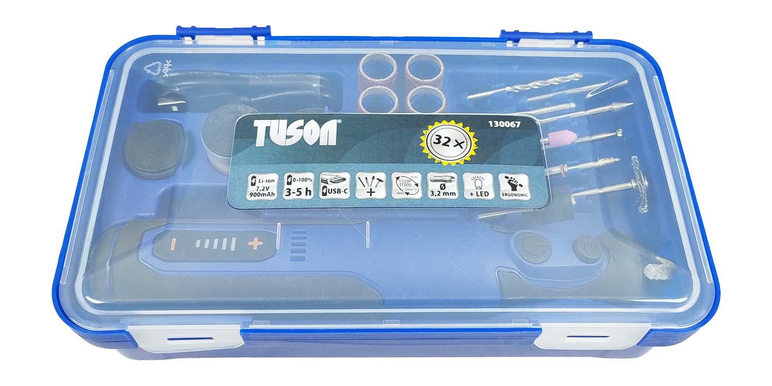 TUSON - Mini grinder cordless Li-ion 7,2V/900mAh