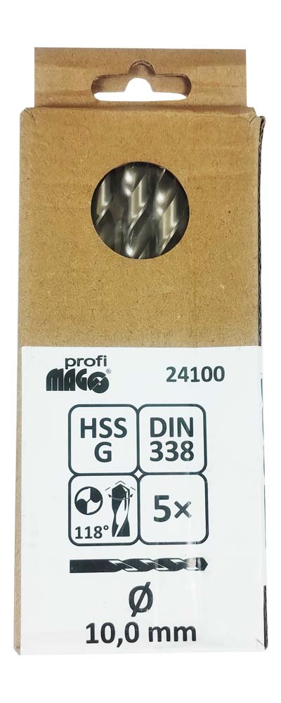 MAGG Profi - Drill dia. 10,0mm, bright finished HSS-G