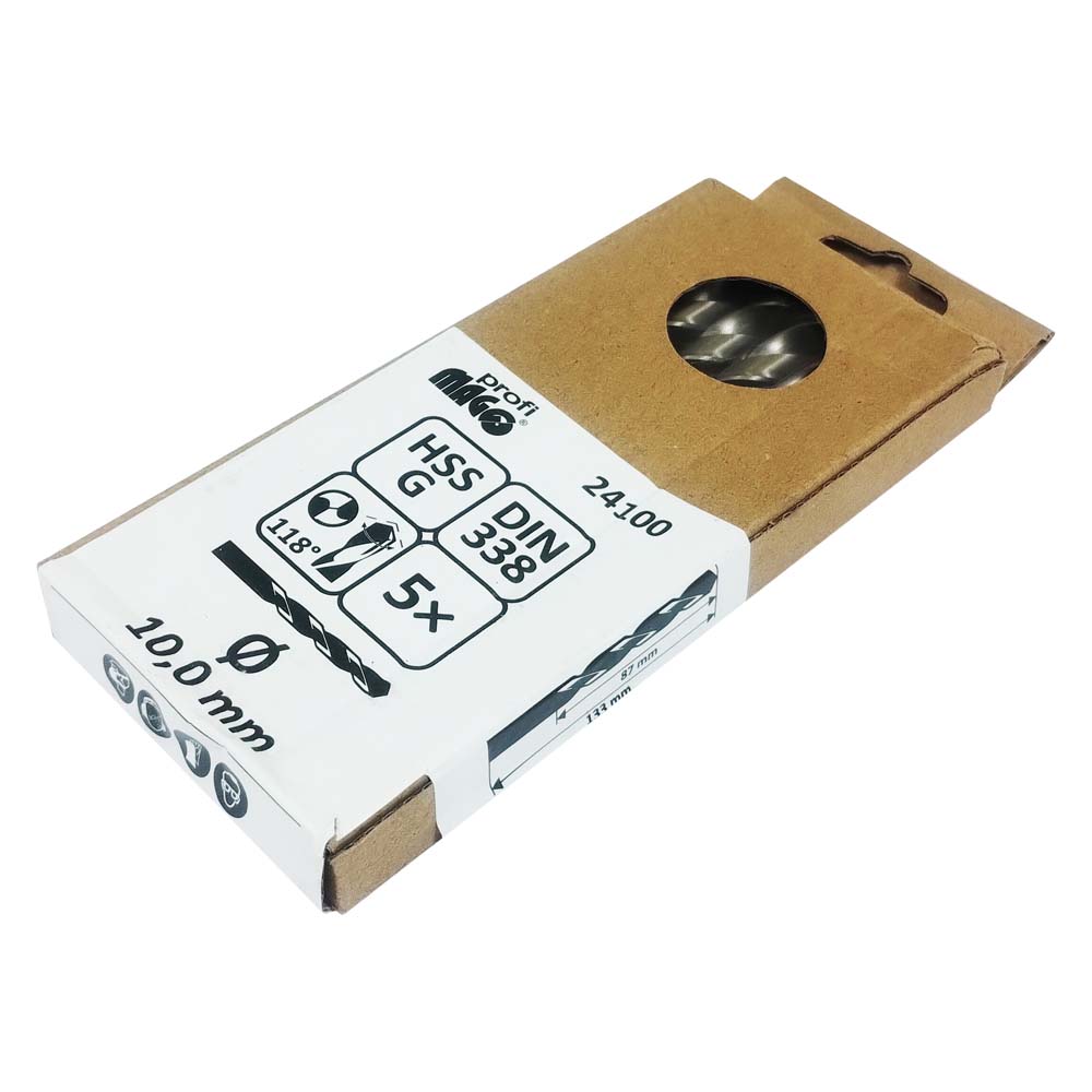 MAGG Profi - Drill dia. 10,0mm, bright finished HSS-G