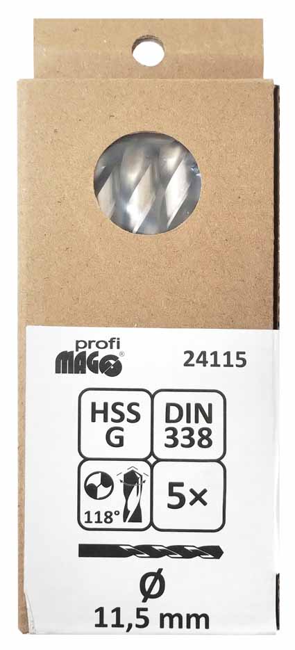 MAGG Profi - Drill dia. 11,5mm, bright finished HSS-G