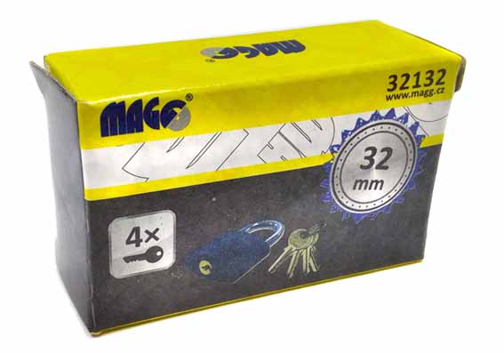 Padlock - cast iron 32mm - blue