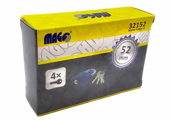 Padlock - cast iron 52mm - blue
