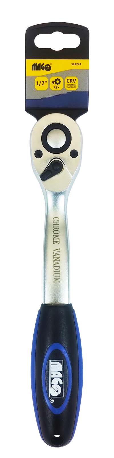 Univ. switch ratchet 1/2" with ejector, 24 positions