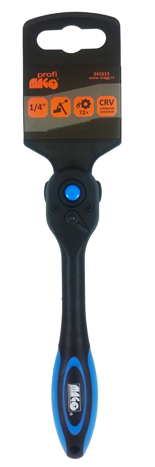 MAGG Profi - Composite ratchet 1/4" with ejector, 72 positions