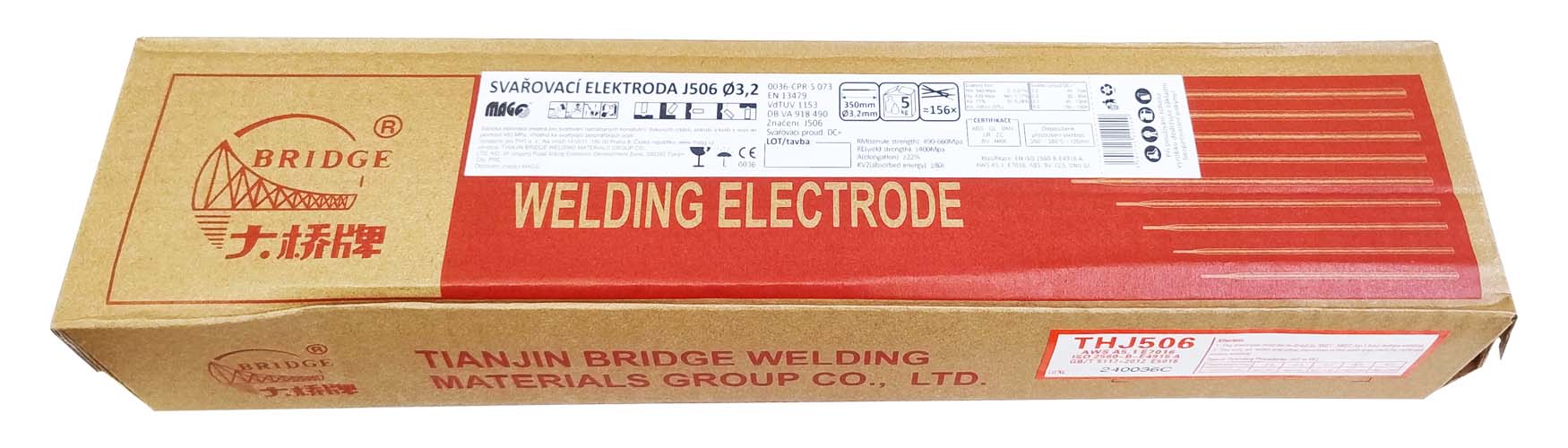 Electrodes J506/3,2x350/5kg (M.U. kg)