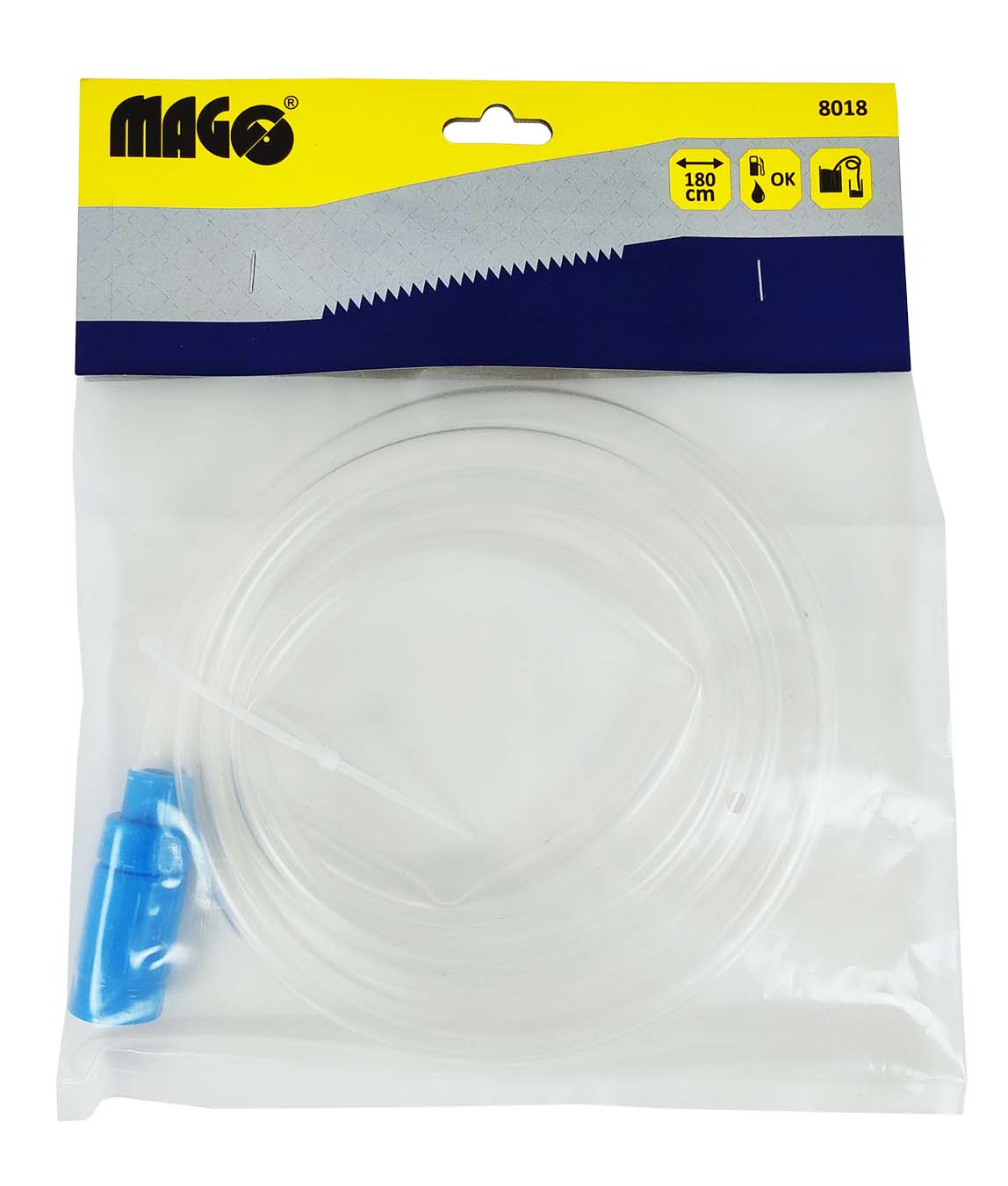 Siphon hose 180cm, priming valve