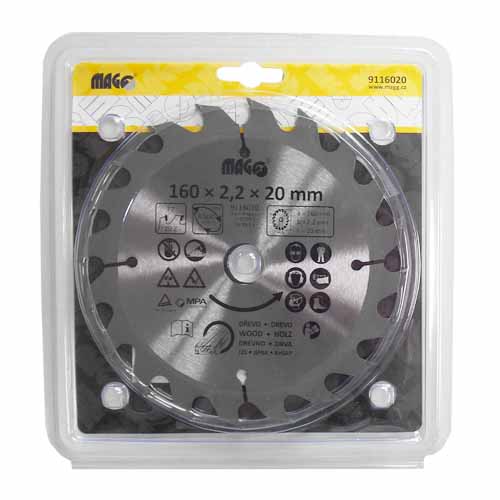 Circular - saw blade 160x2,2x20 / 20 - flat