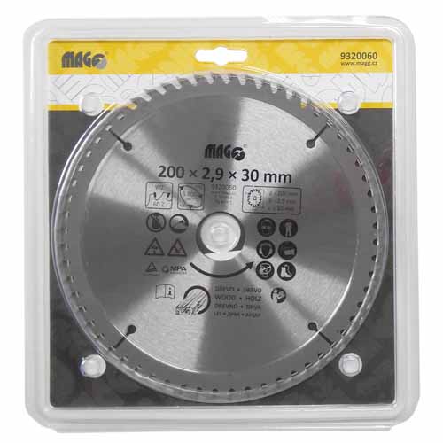 Circular - saw blade 200x2,9x30 / 60 - sloping