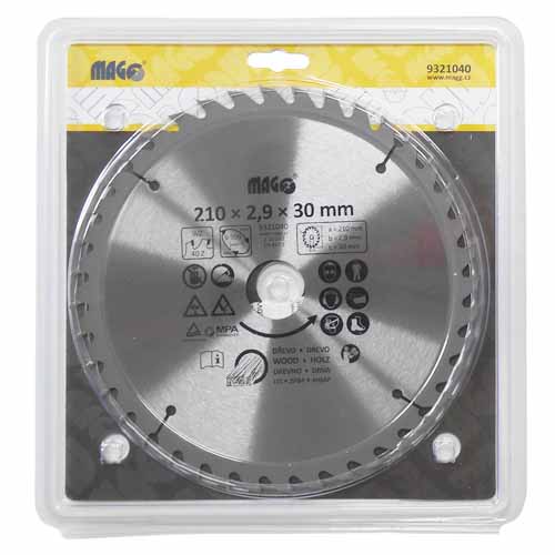 Circular - saw blade 210x2,9x30 / 40 - sloping