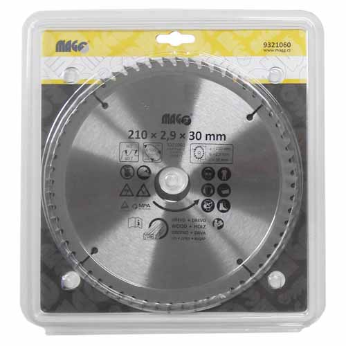 Circular - saw blade 210x2,9x30 / 60 - sloping