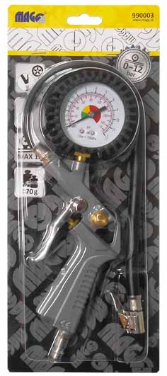 Tyre inflator with manometer 