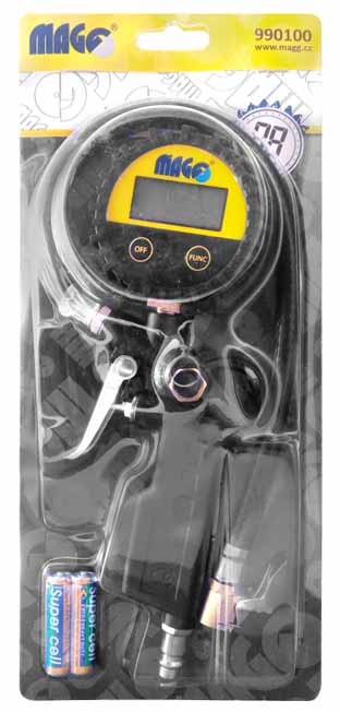 Tyre inflator with digital manometer 