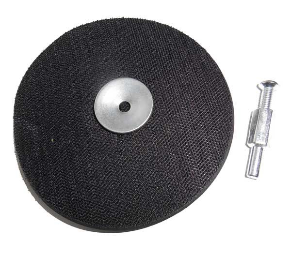 Universal backing pad 125mm + velcro, with shank