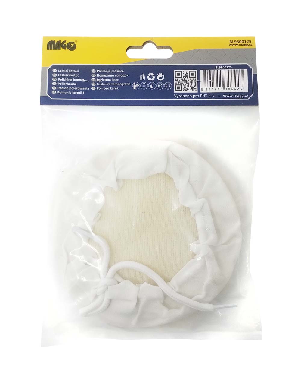 Pure wool polishing bonnet 125mm