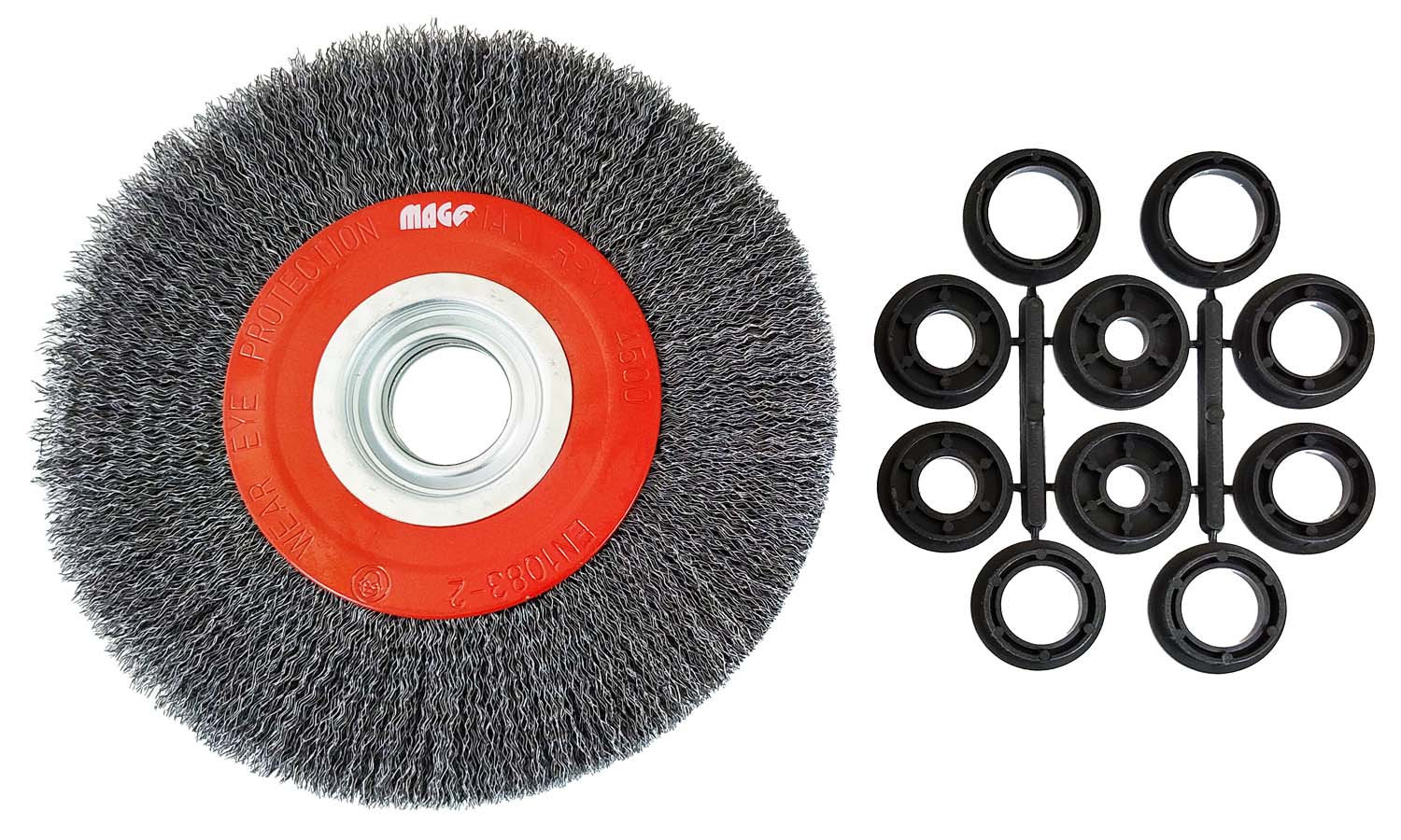 Circular brush 200, wavy wire S 0,30, hole 32mm