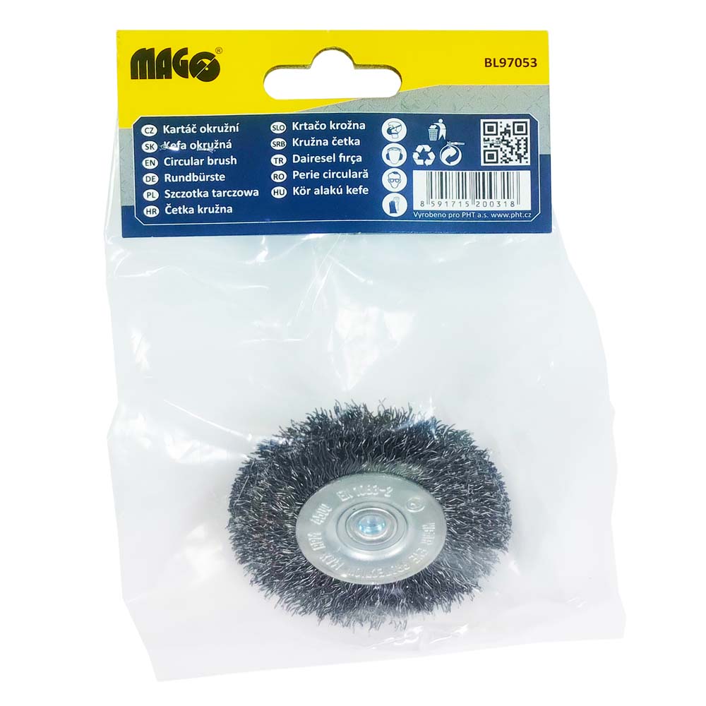 Circular brush 63, wavy wire S 0,30, shank