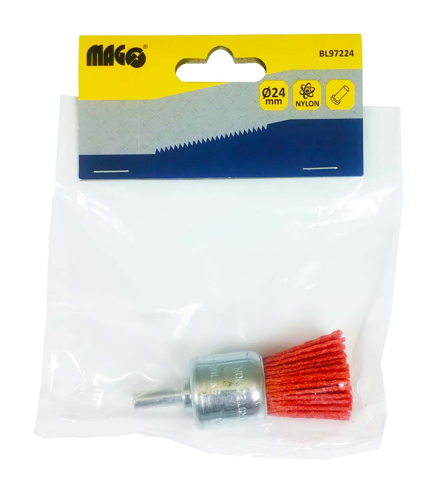 End brush 24, nylon, shank
