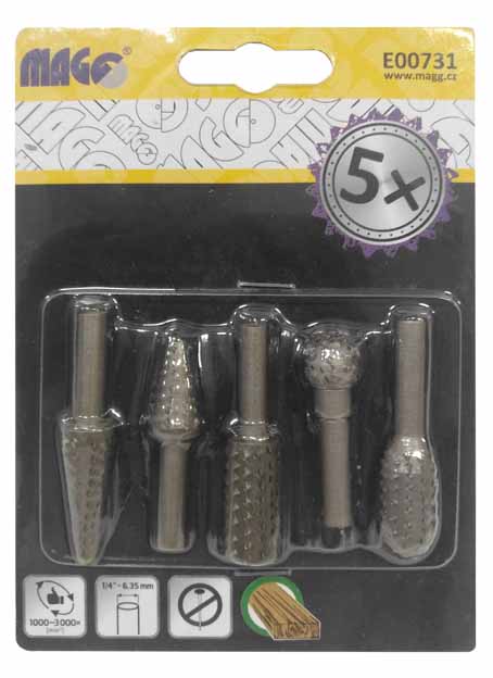 5 pieces rotary rasp set