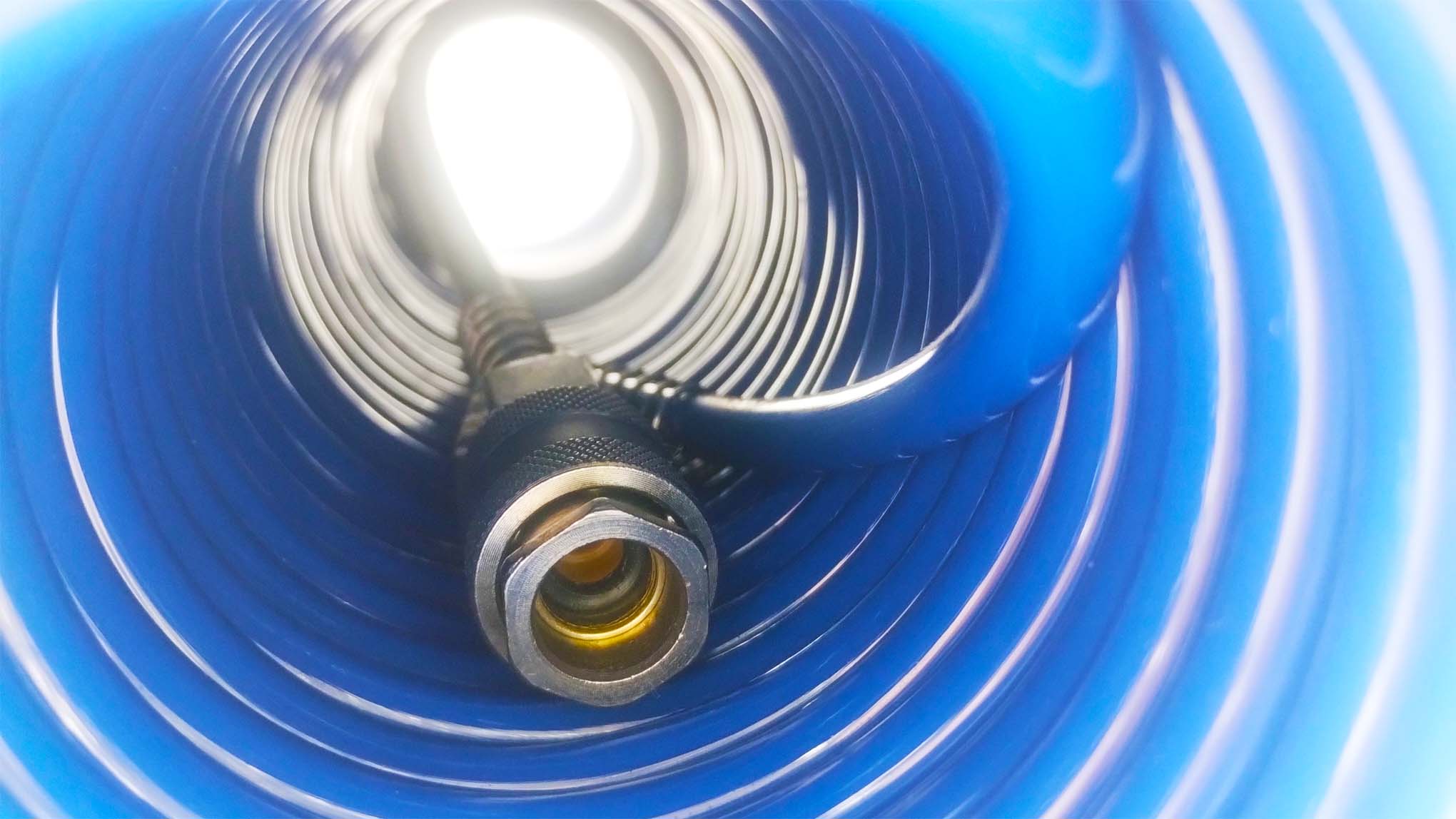 Spiral air hose, 10 m