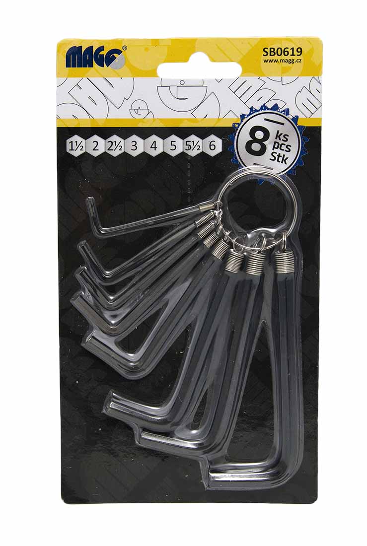 HEX key wrench set (1,5-6mm) - 9pcs