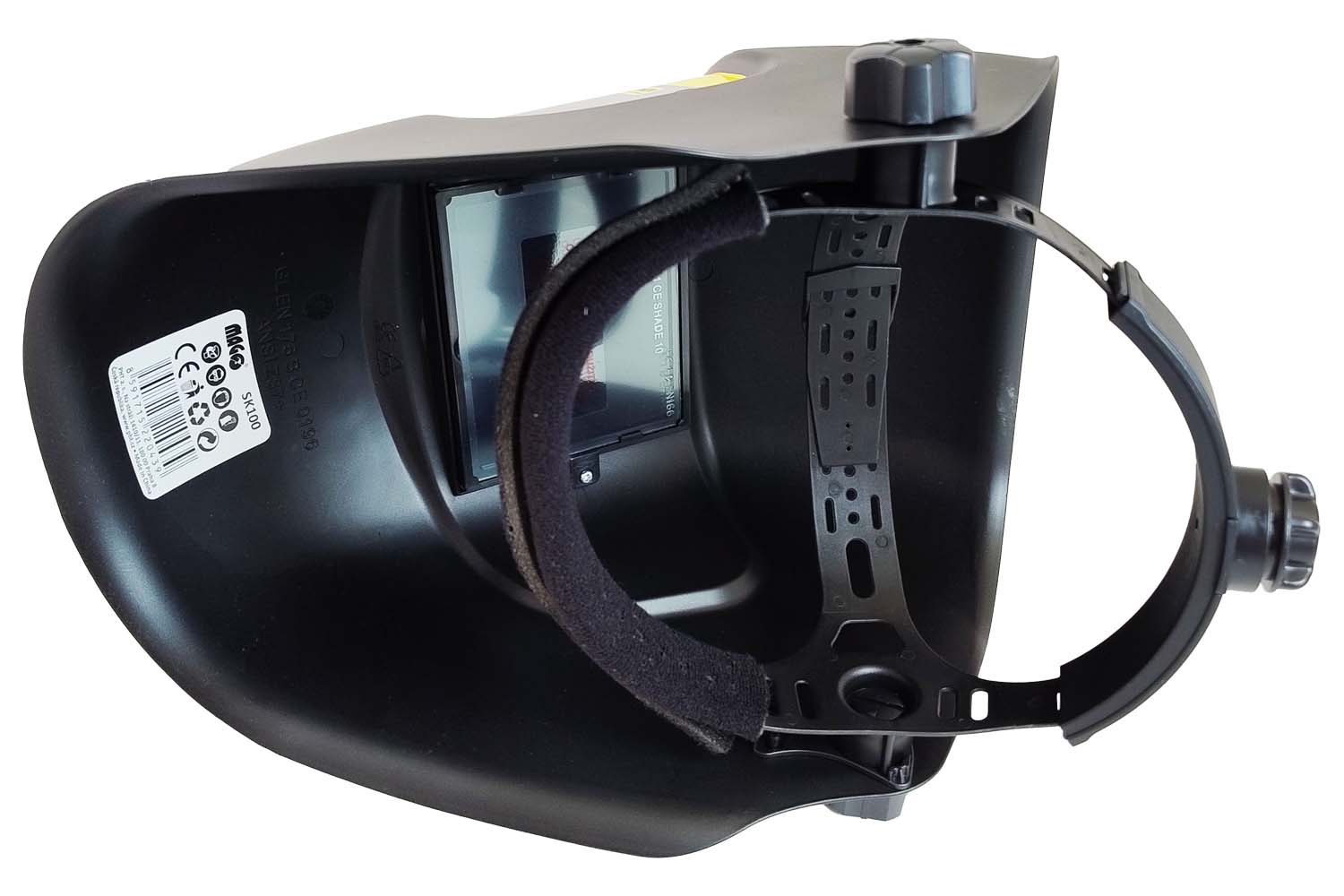 Welding helmet, glass shade 10