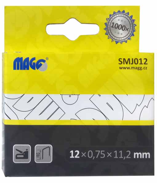 Series staples 1000 pcs 12 x 0,75 x 11,2mm