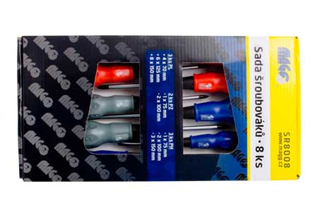8 pcs set of screwdrivers  (3xPL,3xPH,2xPZ)