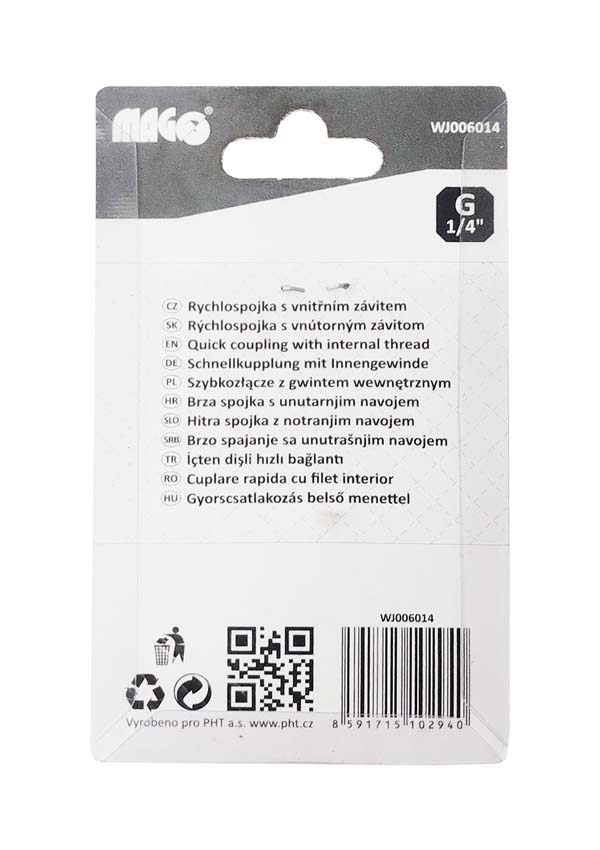 Female quick connector 1/4"