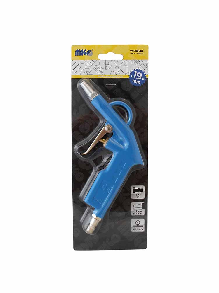 Air blow gun, nozzle length 19 mm