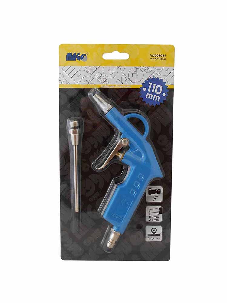 Air blow gun, nozzle length 110 mm